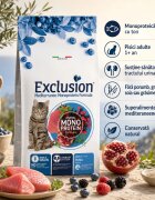 EXCLUSION Mediterraneo Monoprotein Formula Ton hrană uscată monoproteică pisici 1.5kg